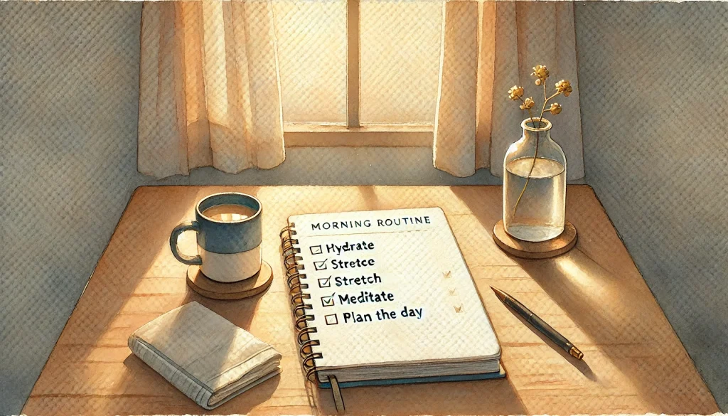 What Are Good Morning Routines? simple checklist showing good morning routines and daily morning routine habits for productivity