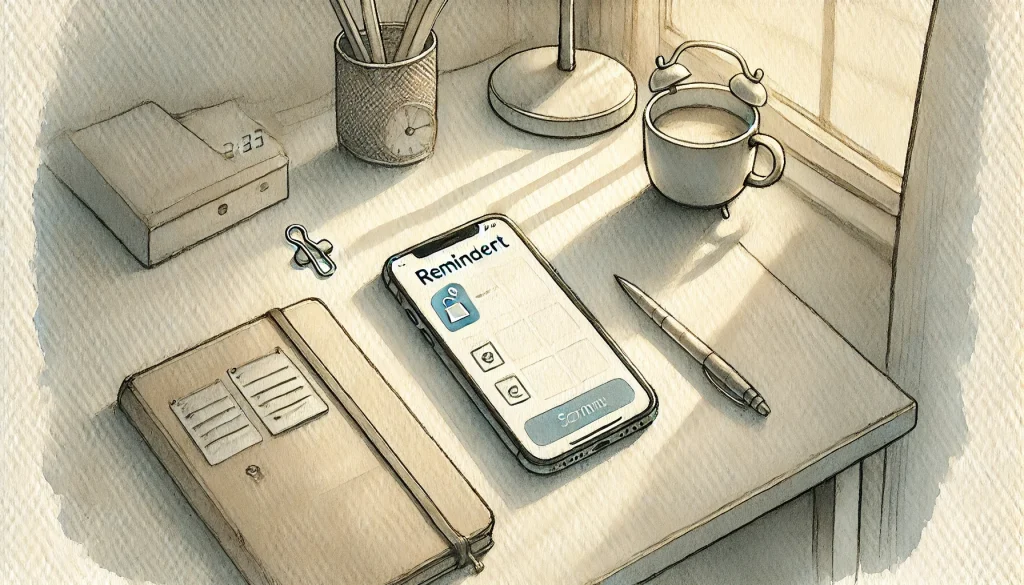 phone reminder notification helping someone remember tasks and manage deadlines