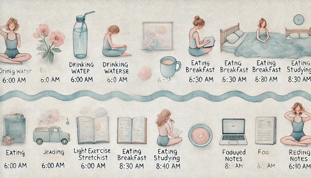What is the best morning routine for a student? best morning routine for a student step by step schedule study routine for students morning productivity